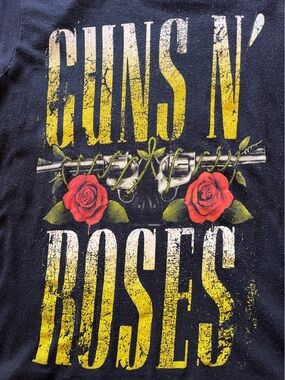 Guns N' Roses Graphic Band Tee - Black with Yellow & Red Women’s Fit